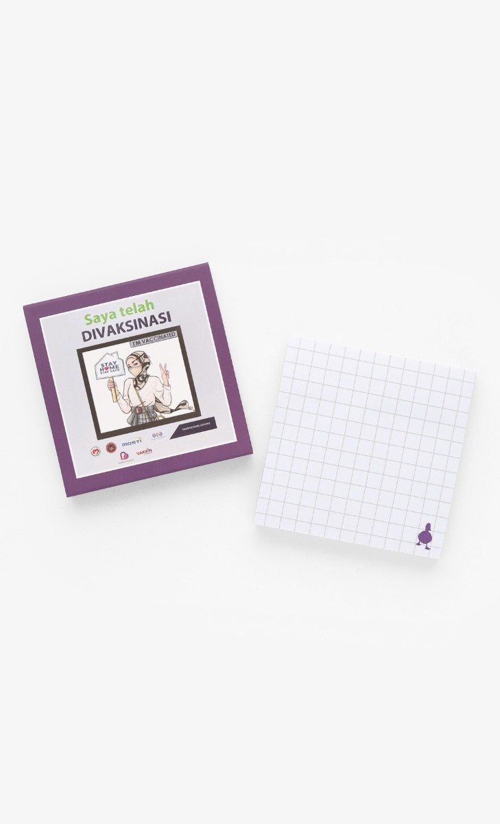 The Vaccinated dUCk Sticky Notepad
