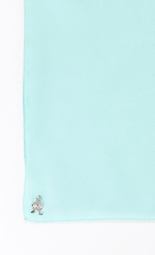 Satin Silk Instant Scarf in Elsa image 2