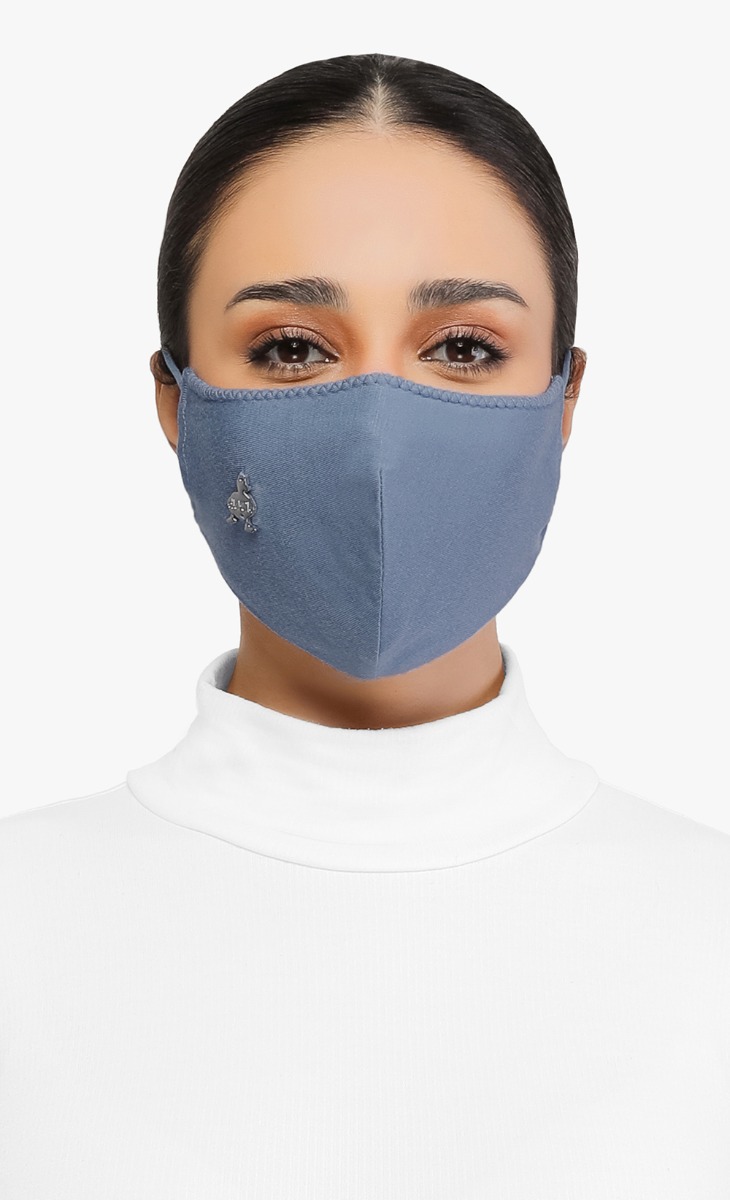 Jersey Face Mask (Ear-loop) in Swan Lake