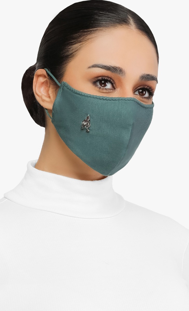 Jersey Face Mask (Ear-loop) in Clover image 2