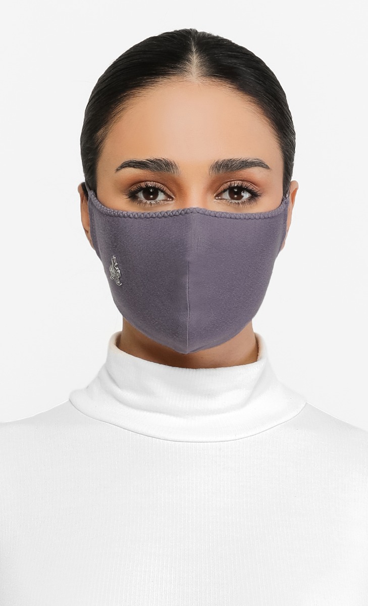 Jersey Face Mask (Head-loop) in Plum Perfect