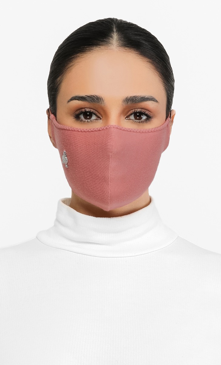 Jersey Face Mask (Head-loop) in Apricot