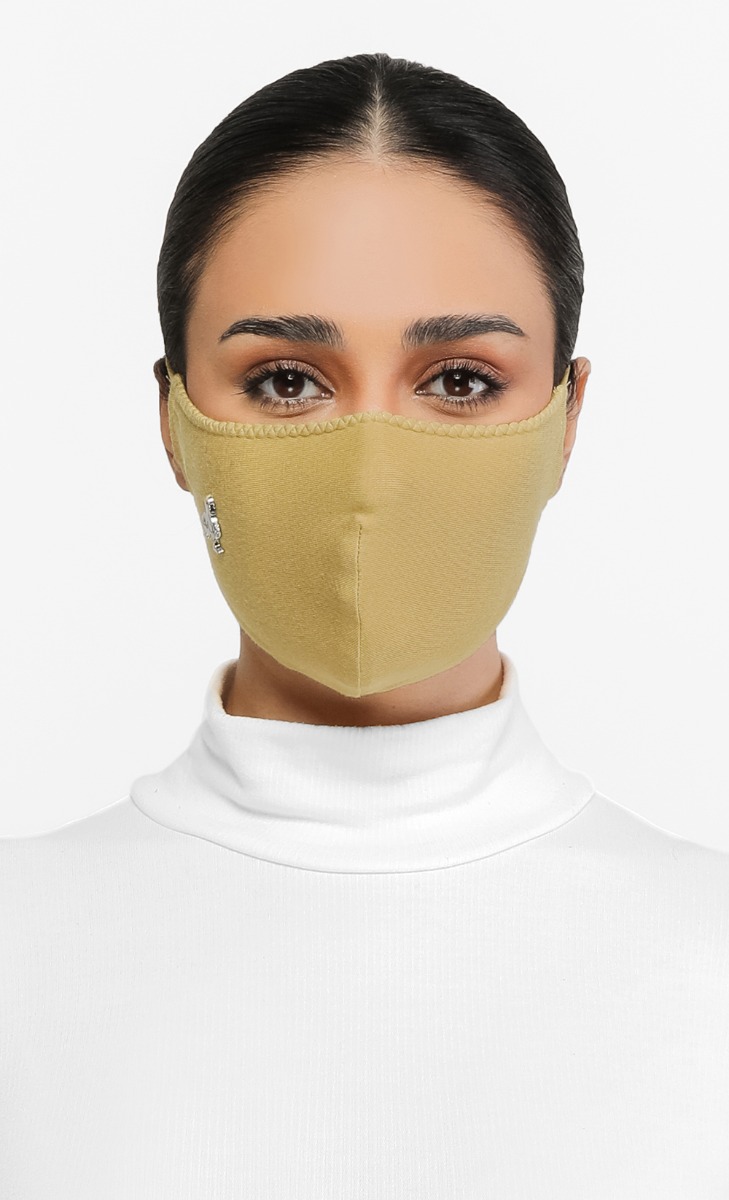 Jersey Face Mask (Head-loop) in Butter