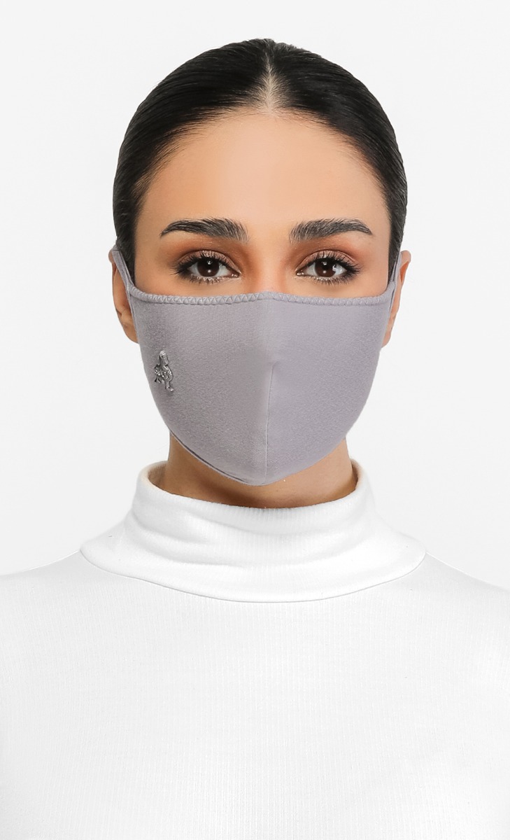 Jersey Face Mask (Tie-back) in Misty Lilac
