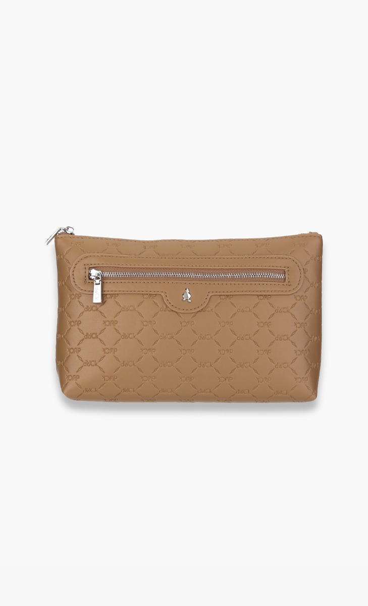 dUCk Nifty Monogram Pouch - Caramel image 2