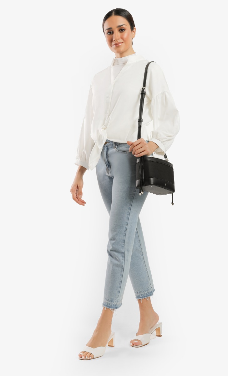 The Dayang Bag in Black Sugar Tapioca Pearl image 2