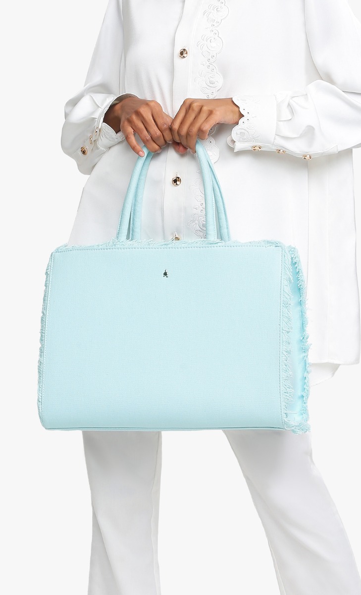 Barbie x dUCk Tote Bag in Baby 'Bu