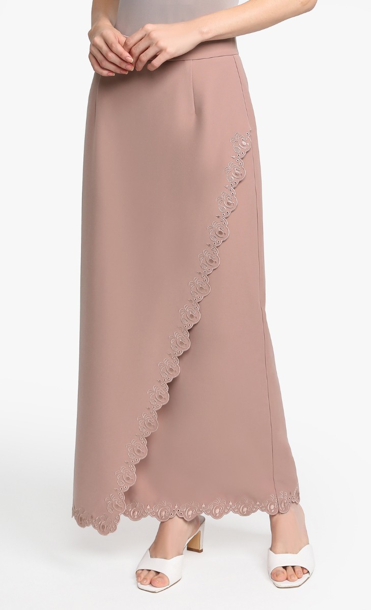 Barbie x dUCk Lace Pencil Skirt in Pink