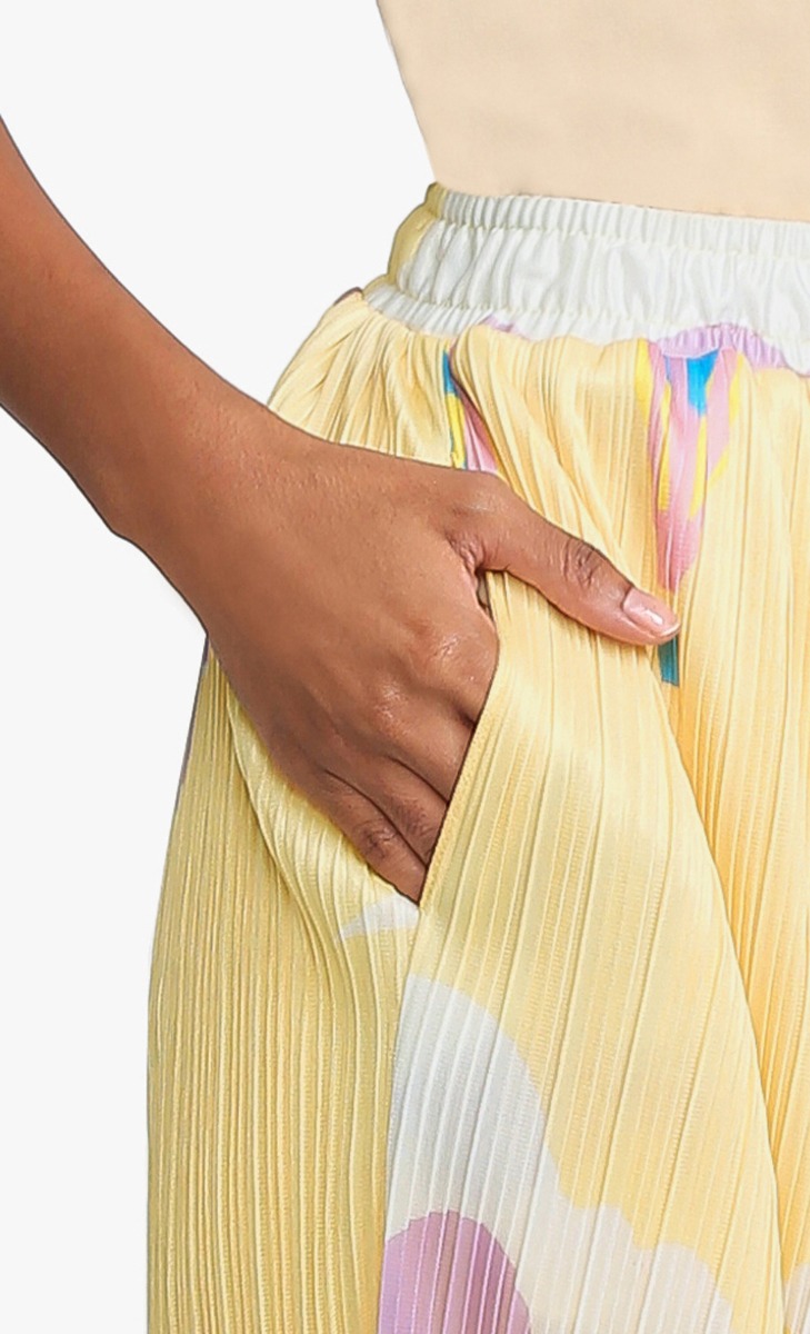 Barbie x dUCk Pleated Pants in  Golden Star image 2