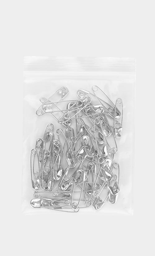 Safety Pins in Silver