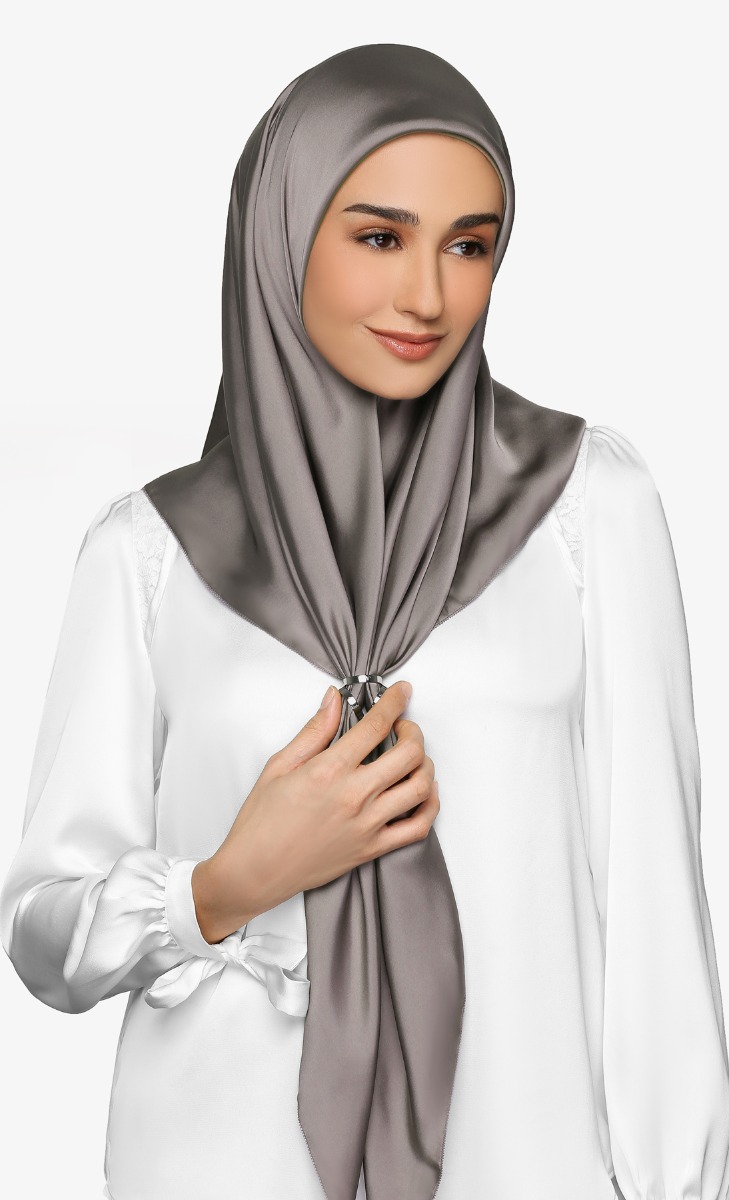 Satin Silk Square Scarf with nanotechnology in Wintertide