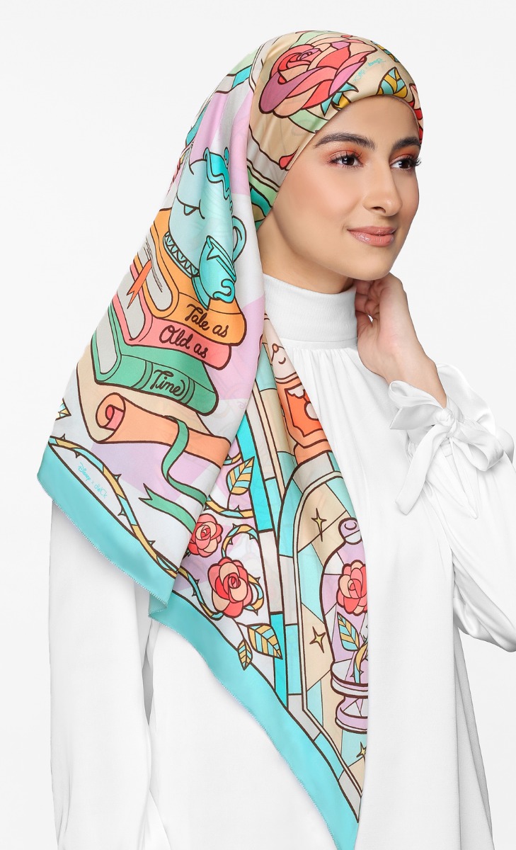 Disney x dUCk - Belle Square Scarf in Be Our Guest