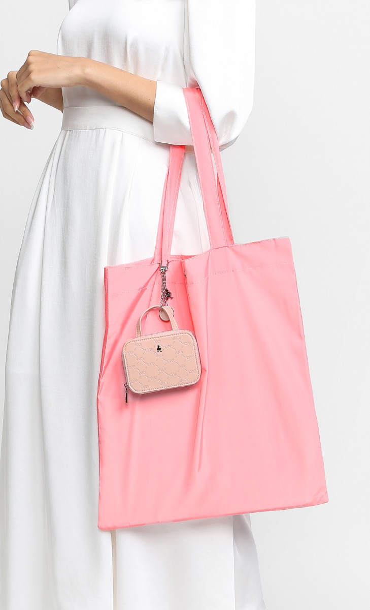dUCk Monogram Holdall Charm in Bubblegum image 2