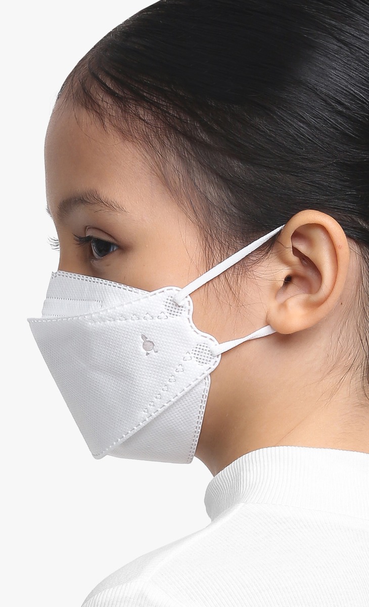 Mask Do It! dUCkling Ergonomic  Face Mask (Ear-loop) in White Silhouette image 2