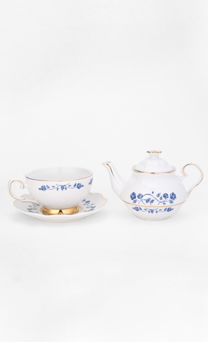 Disney x dUCk - Belle Teapot Set - Porcelain Blue image 2
