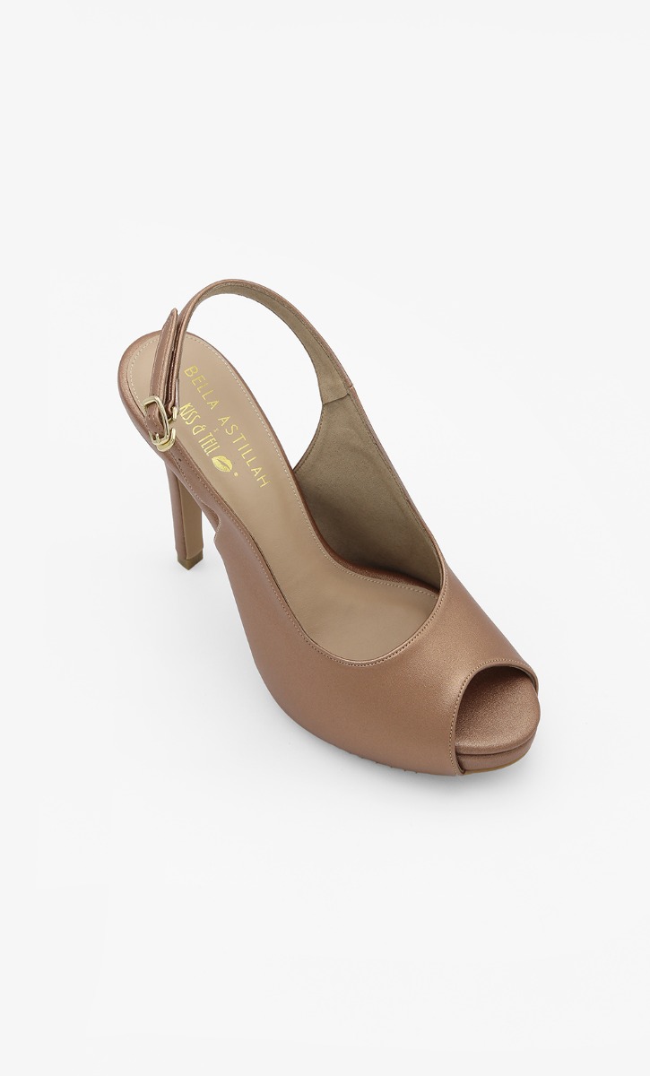 Bella Astillah x Kiss & Tell Stella Heels in Rose Gold