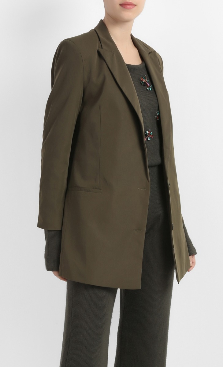 Genevie Blazer in Army Green image 2