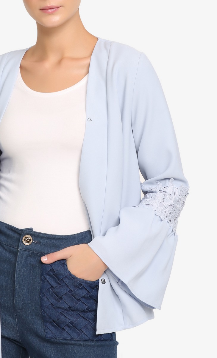 Deadra Top In Dusty Blue image 2