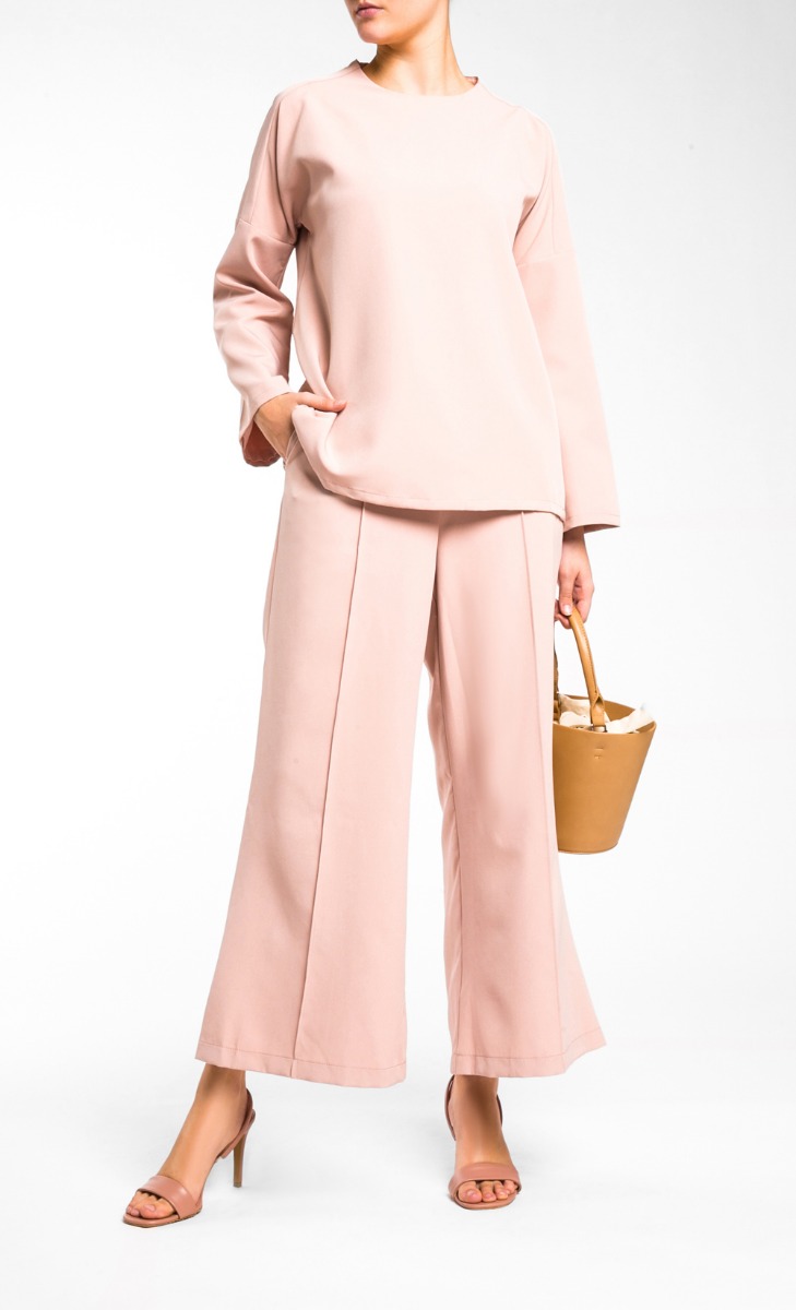 AVERY Drop Shoulder Top in Blush