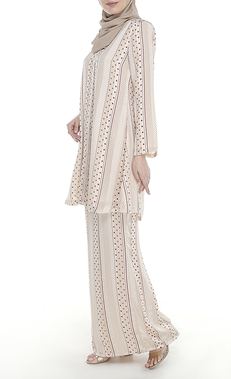 Kemboja Kebaya in Nude image 2