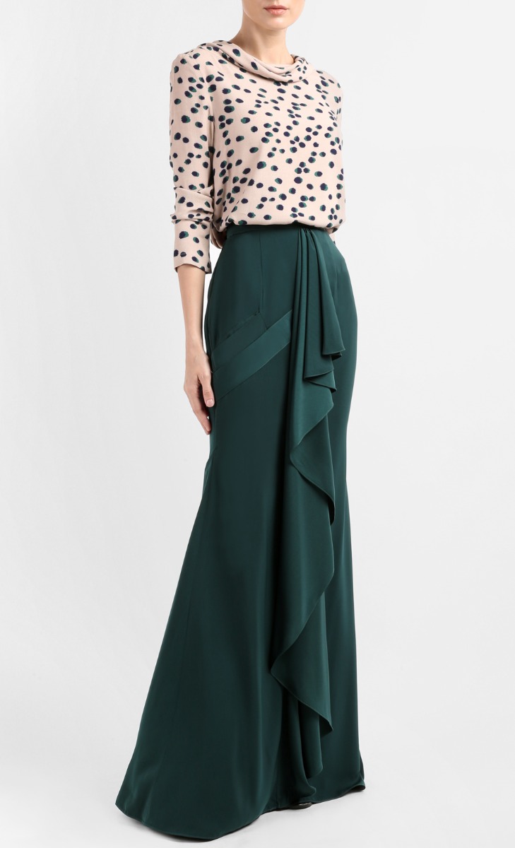 Orly Skirt in Emerald Green | FashionValet