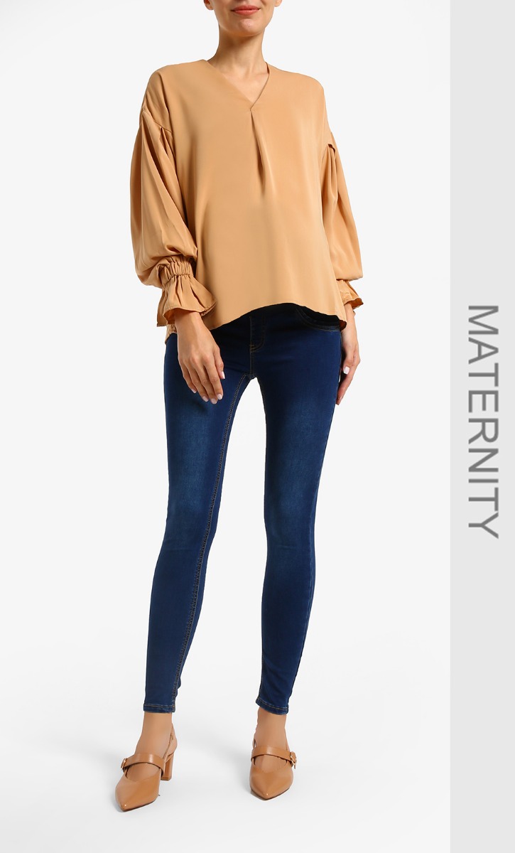 Maternity Jeggings 2.0 in Dark Blue