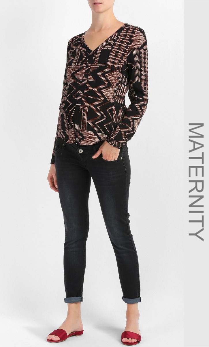 Maternity Full Panel Skinny Jeans in Black