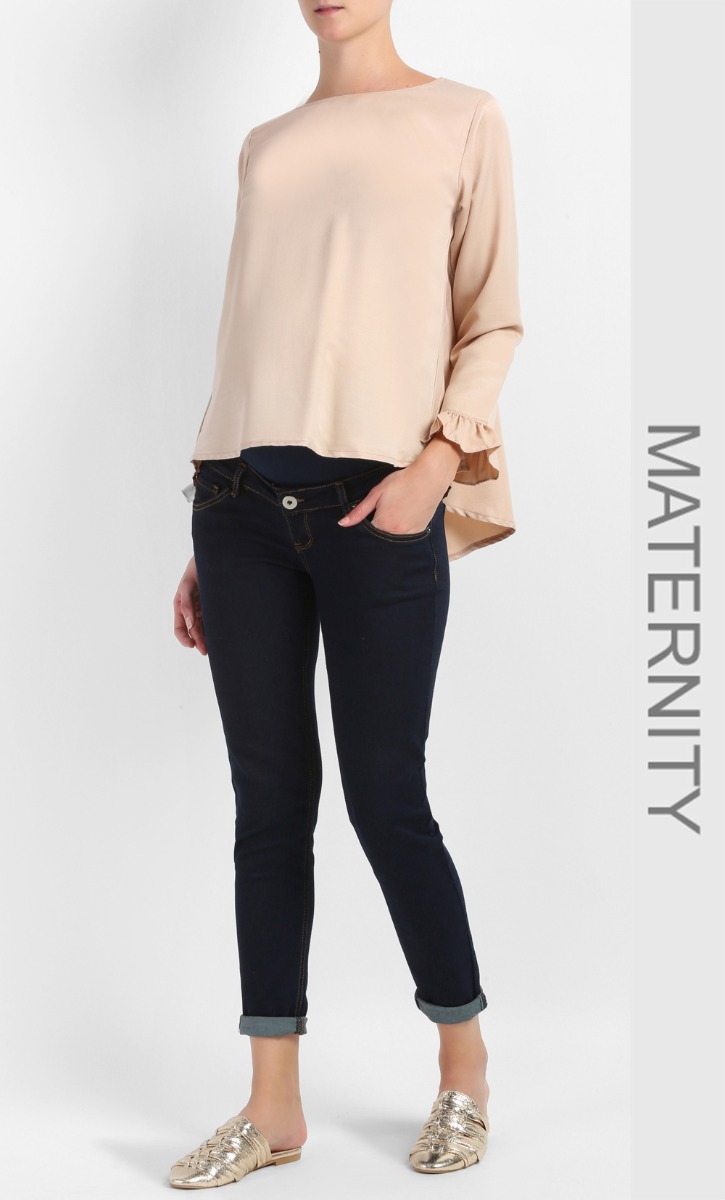 Maternity Full Panel Skinny Jeans in Indigo