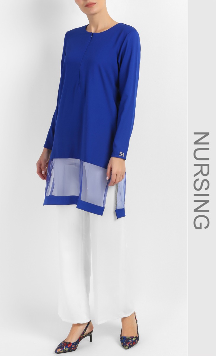 Zandra Top in Electric Blue