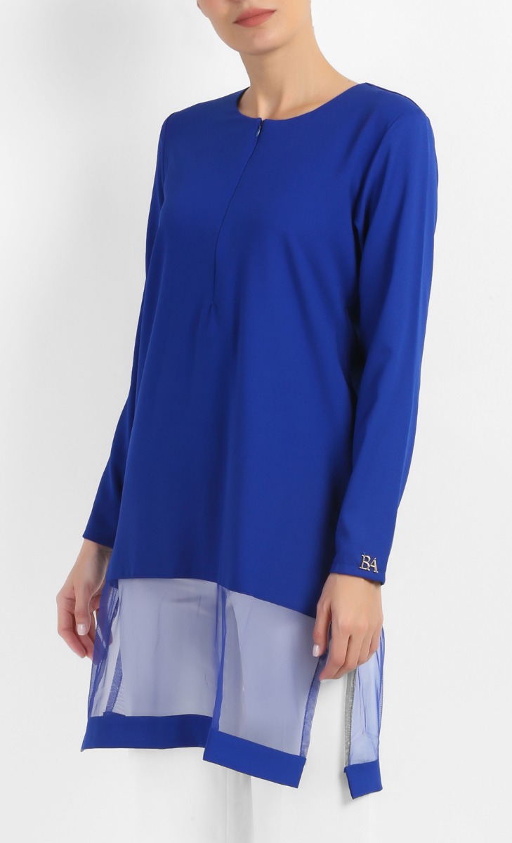 Zandra Top in Electric Blue image 2