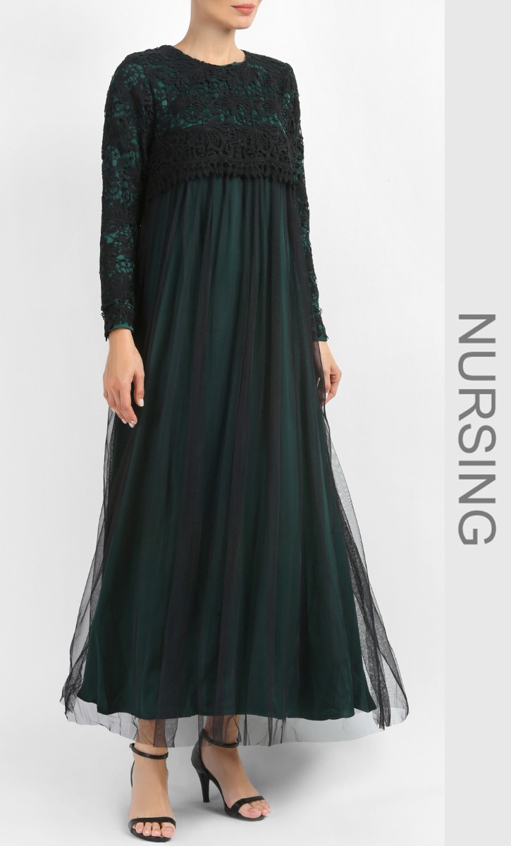 Kylie Dress in Emerald Green