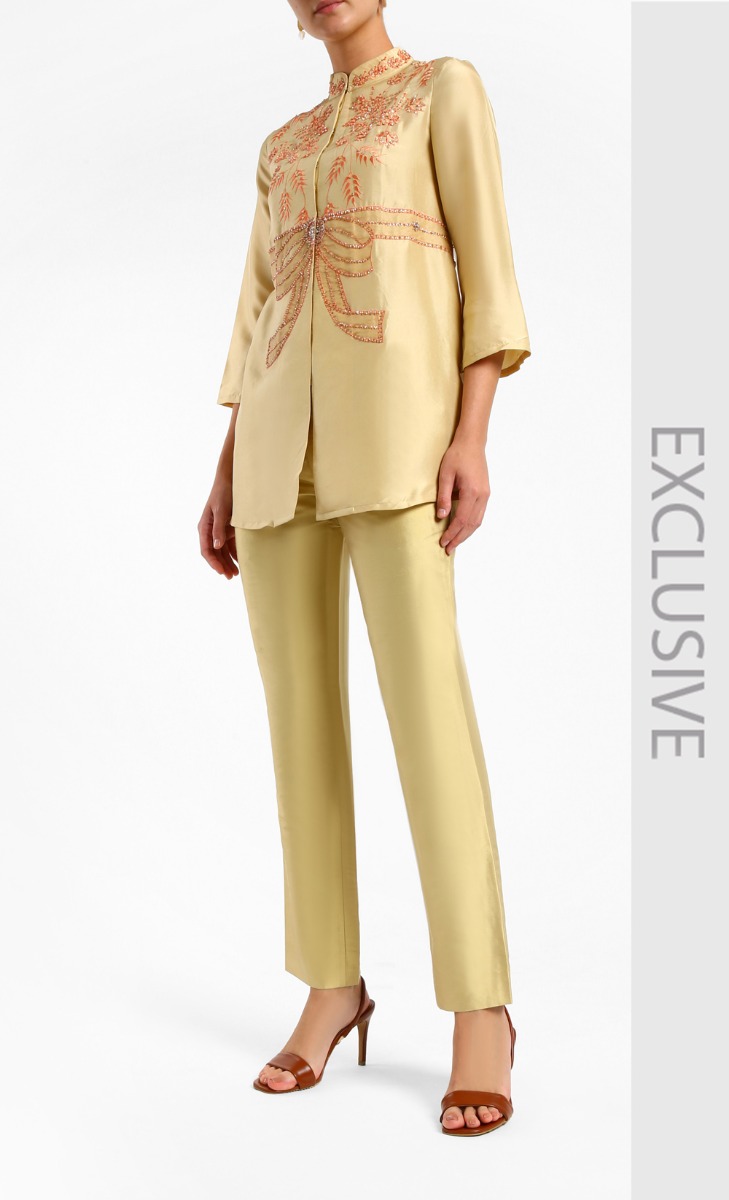 Shantung Kebaya Top in Nude