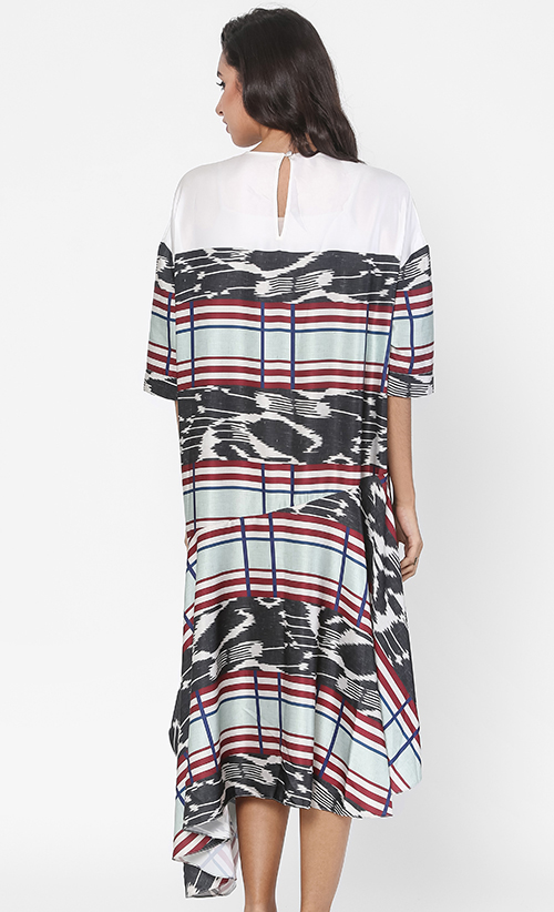 Satine Print Dress in Multi image 2