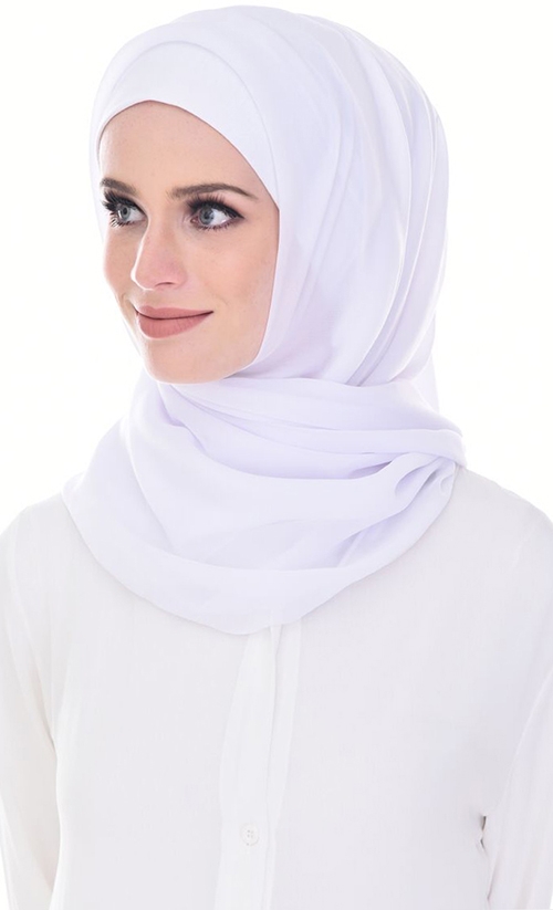 Bubblegum Scarf in White image 2