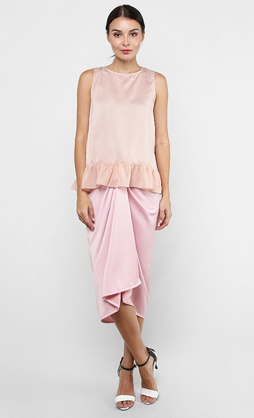 Lara Top in Dusty Pink