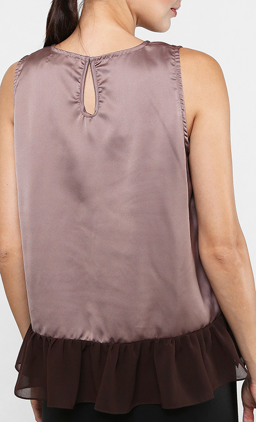 Lara Top in Brown image 2