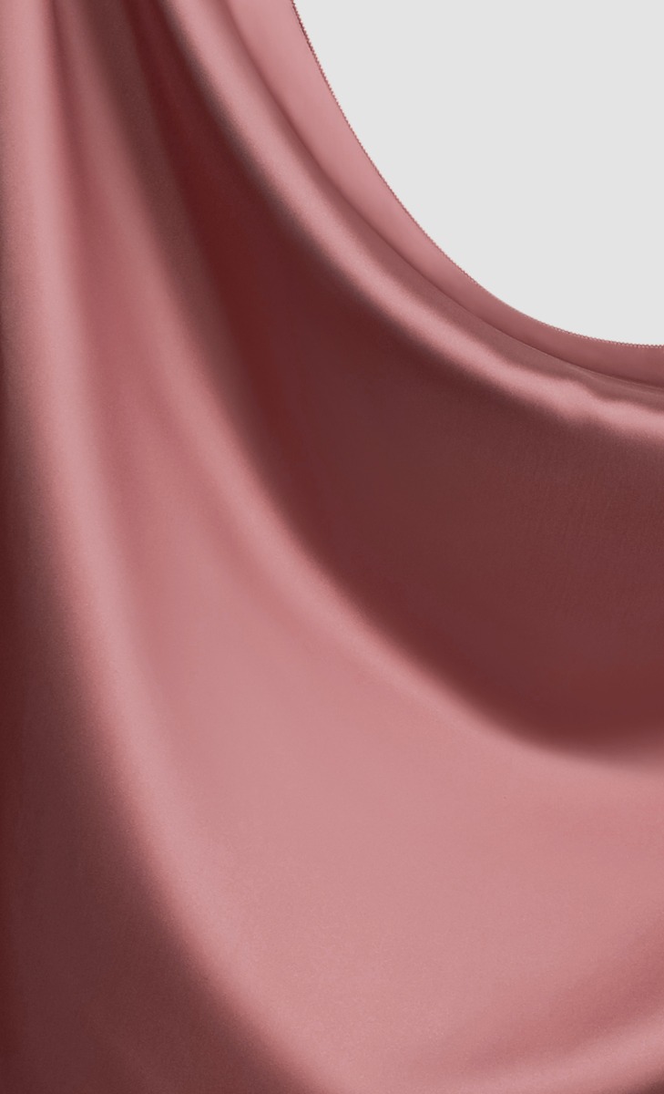 Satin Silk Square Scarf with nanotechnology in Lychee Sorbet image 2