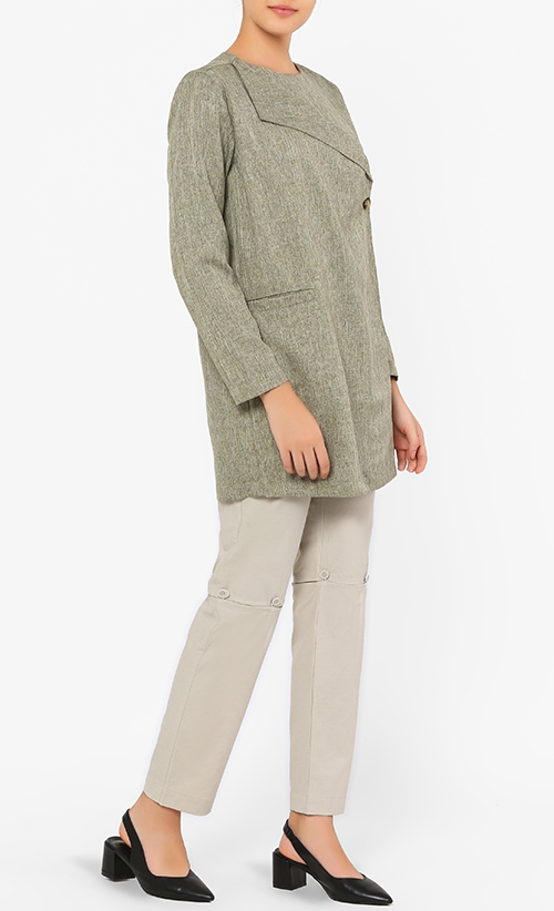 Tora Oversize Top in Grey