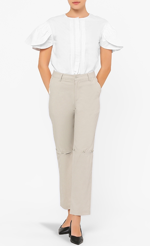 Twain Trousers in Cream
