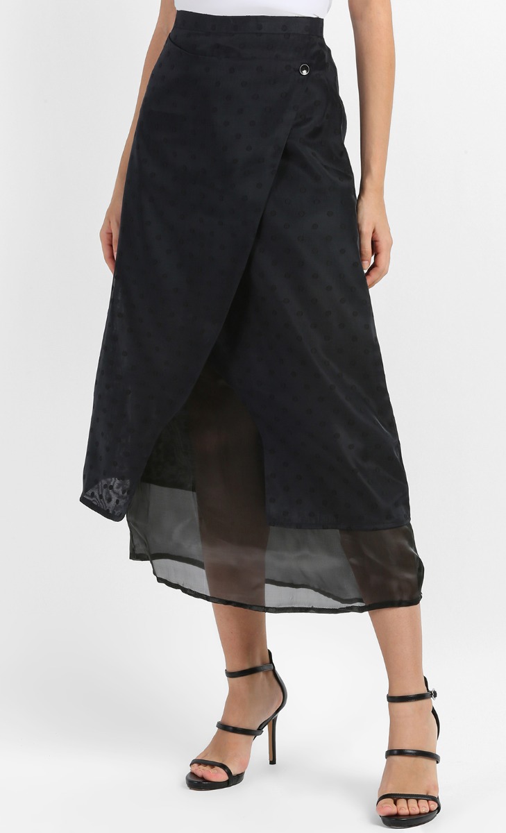 Lassie Skirt in Black Polka Dot image 2