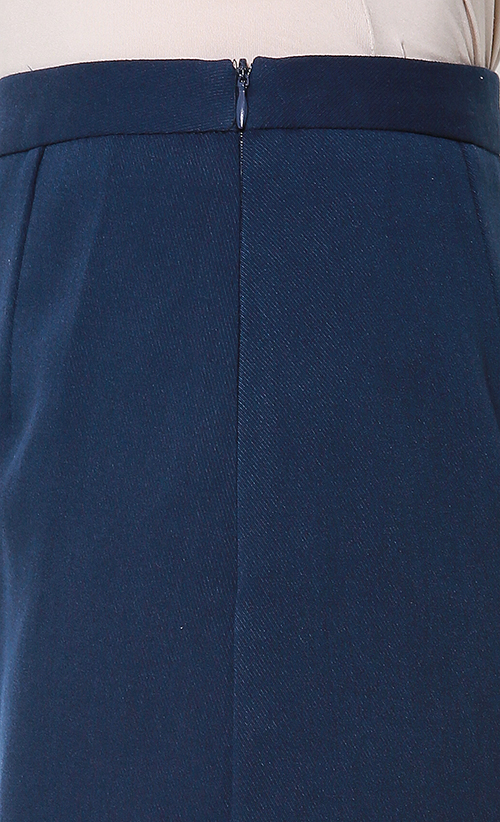 Mari Eyelet Skirt in Navy image 2