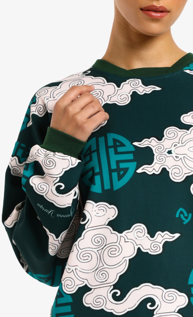 Beijing Sweatshirt In Green image 2