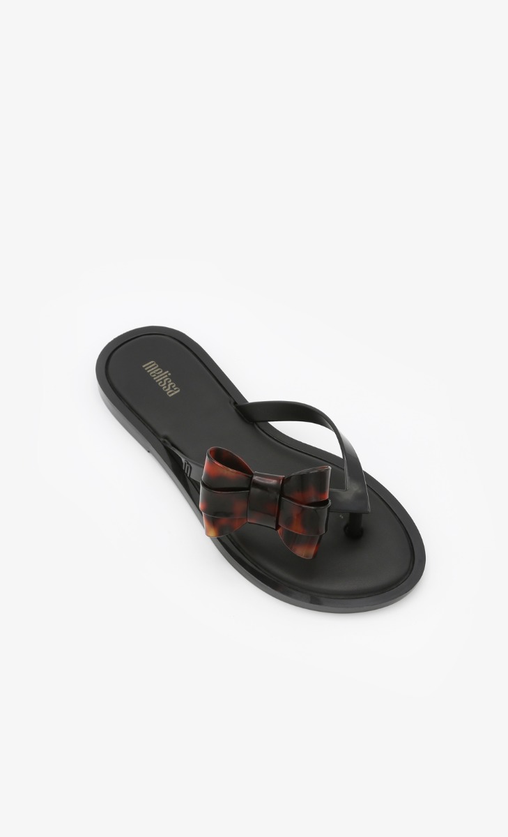 Melissa Flip Flop  Sweet III Sandals Black Tortoise image 2