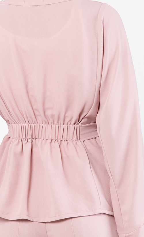 Kimora Kimono Wrap Top in Dusty Pink image 2