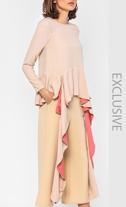 Elloise Top in Nude image 2