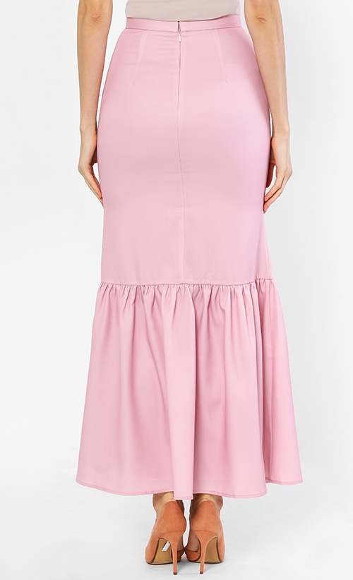 Mermaid Skirt in Dusty Pink | FashionValet