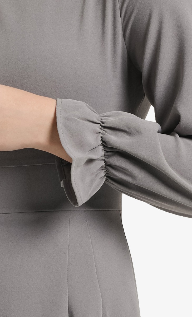 Indyana V-Neck Jumpsuit  in Frost Gray image 2