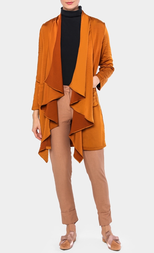 Premium Cascade Cardigan in Penny