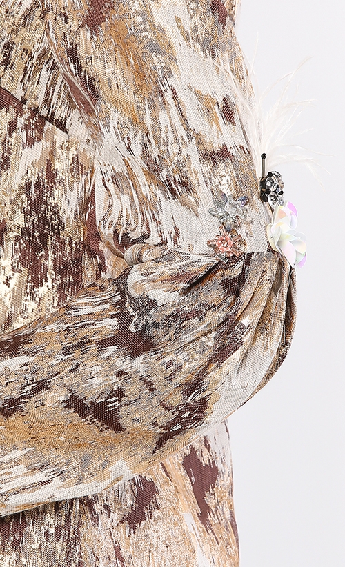 Cassandra Kurung Set in Brown image 2