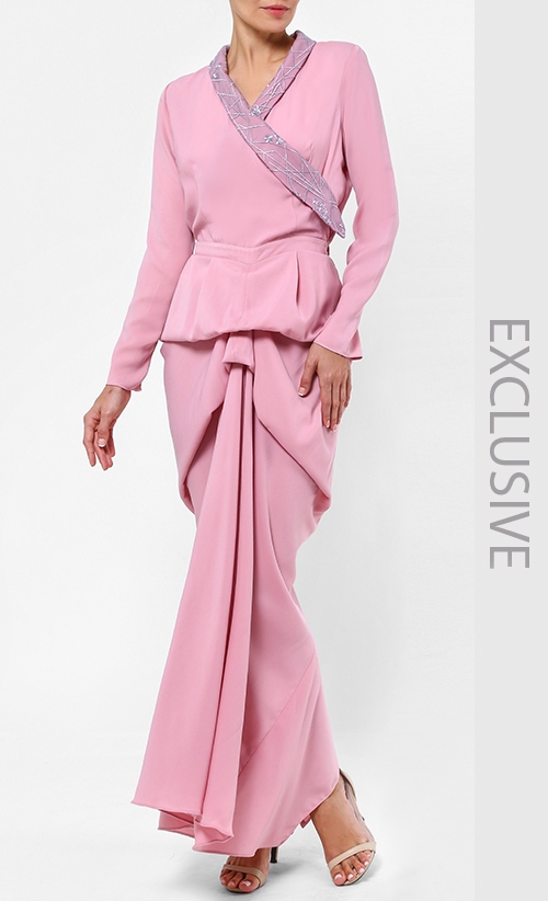 Kyoto Dress in Dusty Pink